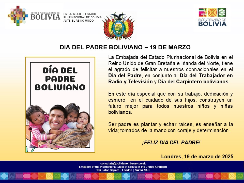 dia del padre boliviano 2025